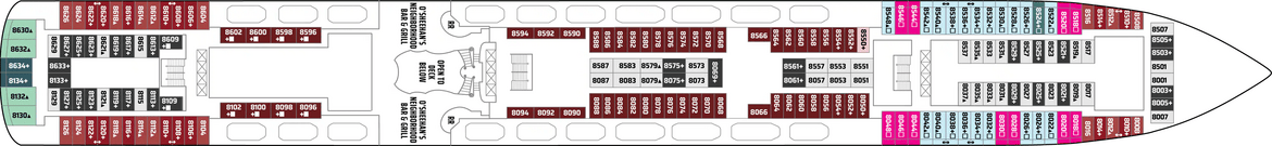 Norwegian Cruise Lines, Norwegian Gem Deck 8.png